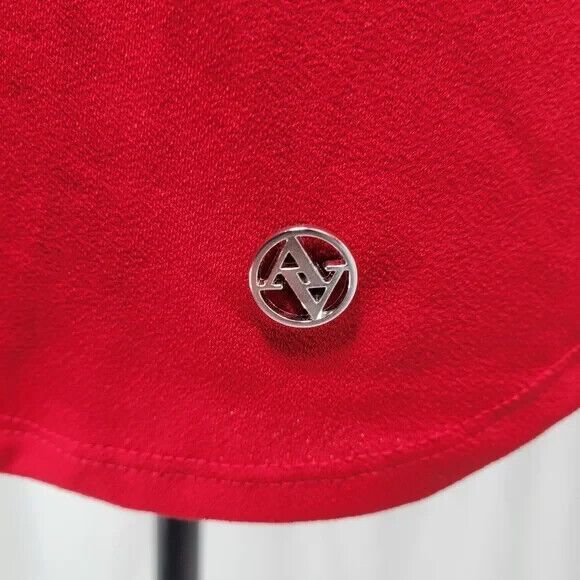 Adrienne Vittadini red long sleeve dressy blouse, size M New with Tags - Picture 6 of 9